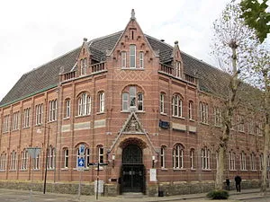 Historische opname van de Teekenschool in Roermond